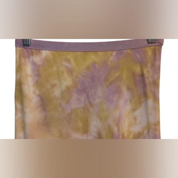 NWOT Etophe Studios lavender and warm gold tie dye silky elastic waist flowy - Picture 5 of 10